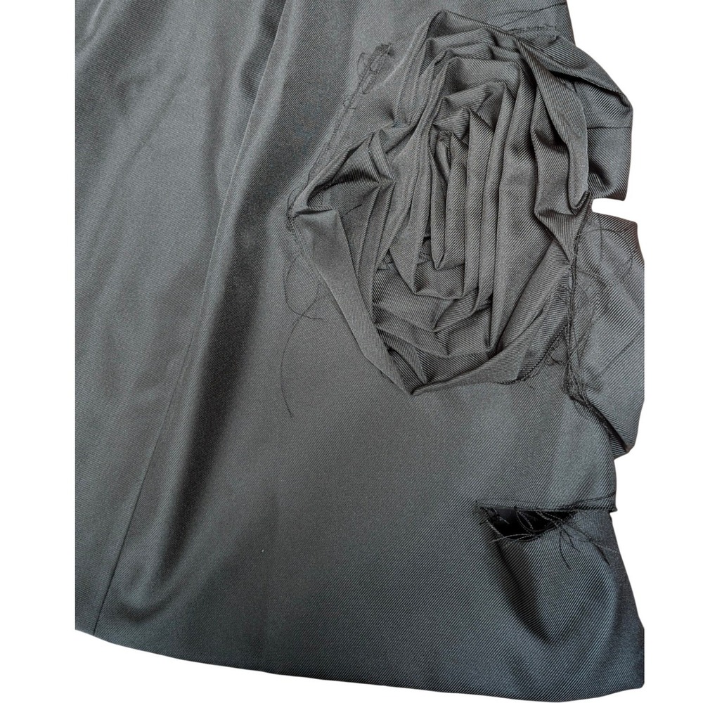 Comme des Garcons 2024 Black Rosette Sculptural Skirt Size Small - Picture 14 of 14